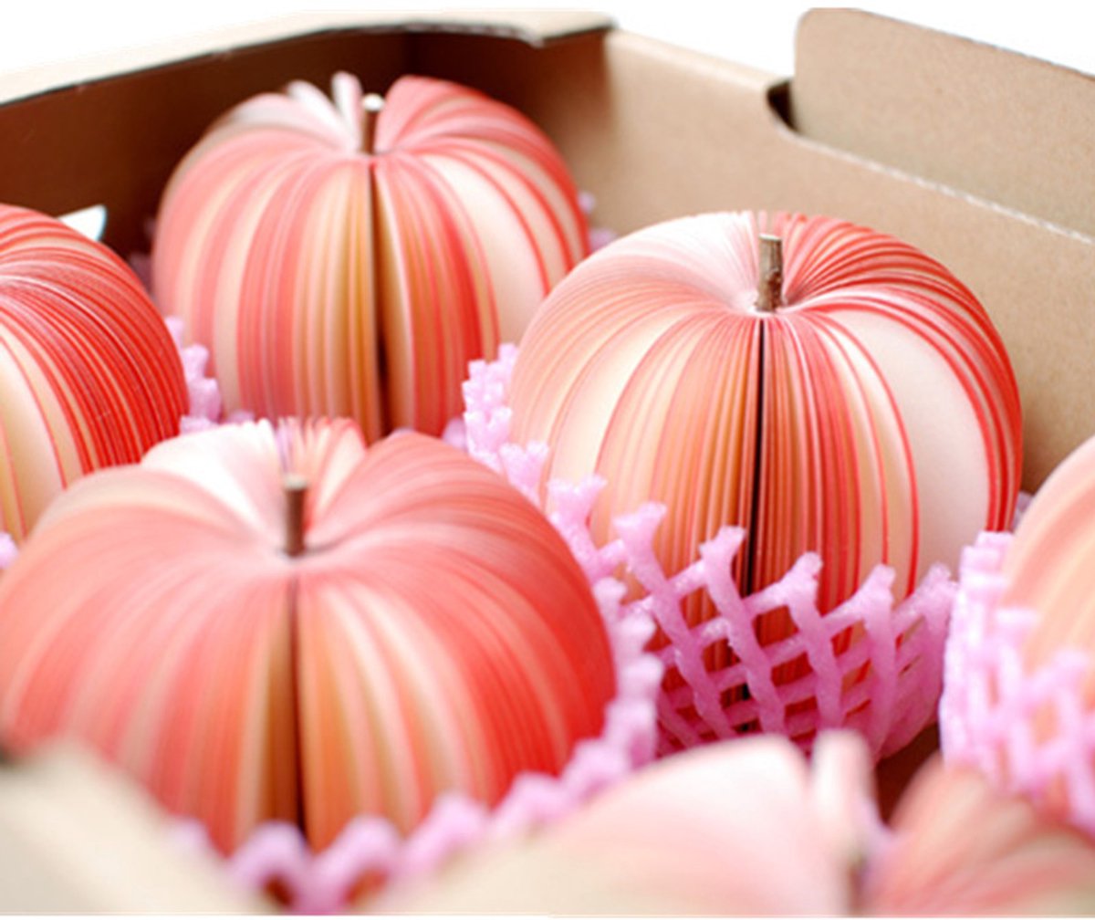 Sticky Notes - Fruit-Shaped 3D Non-Stick Notes - Fun DIY Memo Pads - Creative Practical Three-Dimensional Table Decoration Post Notebooks - Office Decorations Office Supplies - Image 2