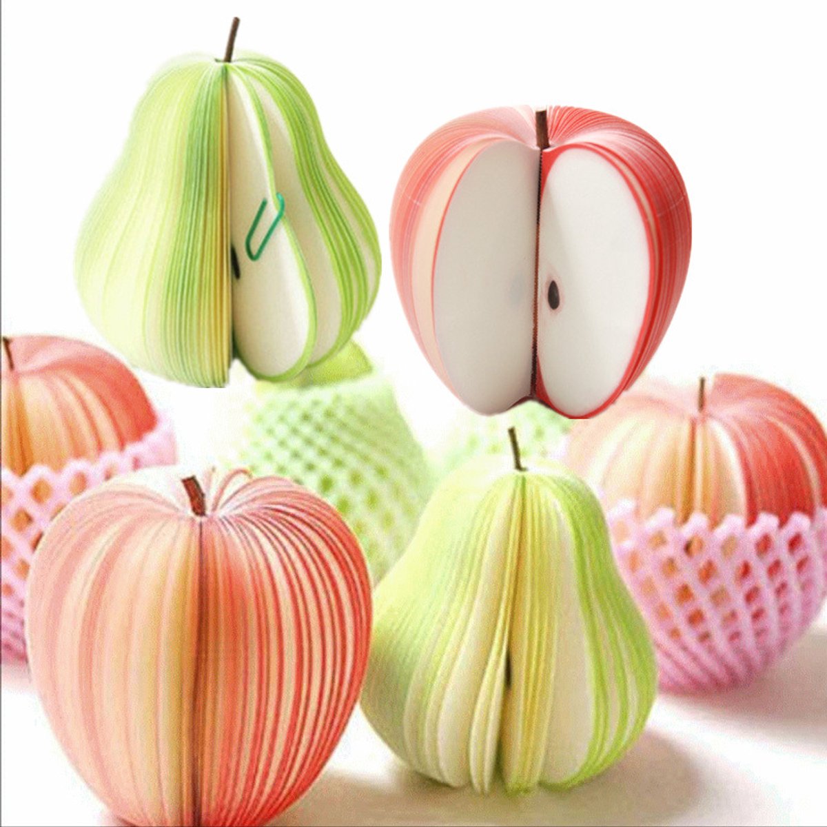 Sticky Notes - Fruit-Shaped 3D Non-Stick Notes - Fun DIY Memo Pads - Creative Practical Three-Dimensional Table Decoration Post Notebooks - Office Decorations Office Supplies - Image 4