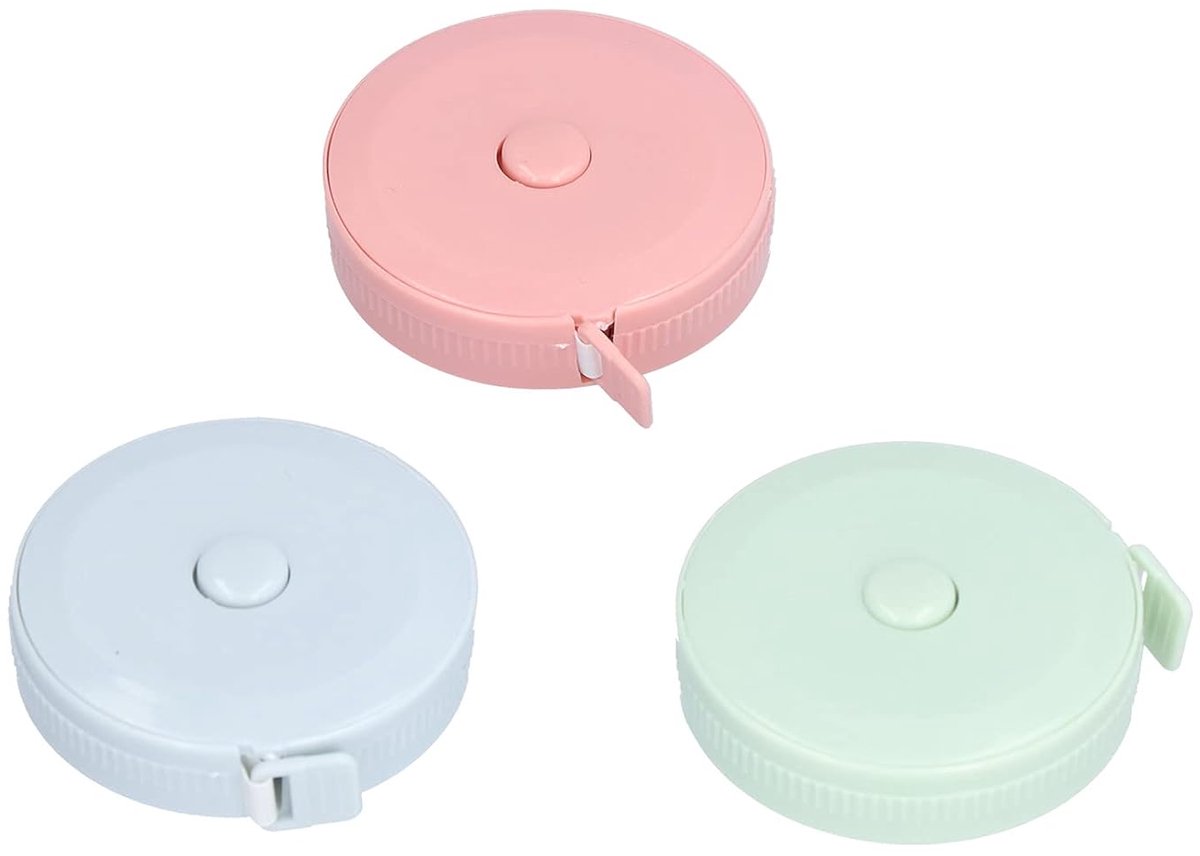 Measuring Tape - Mini Measuring Tape - Clothing Measuring Tape - 1.5 Meter Body Measurement - Soft and Flexible Ruler - For Tailors and Crafters (3 pieces) - Image 1