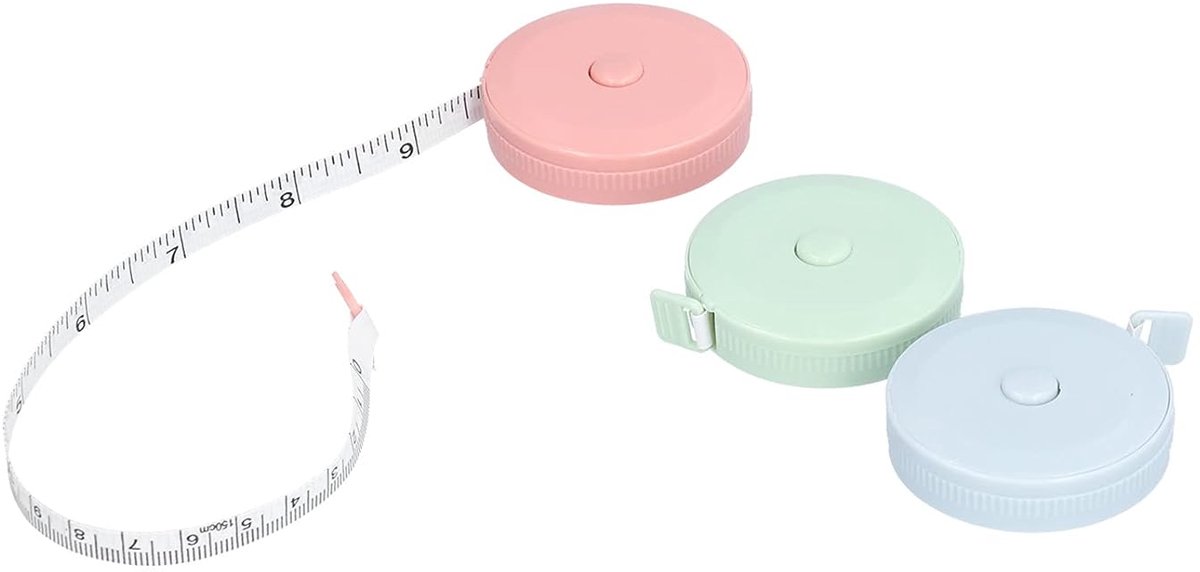 Measuring Tape - Mini Measuring Tape - Clothing Measuring Tape - 1.5 Meter Body Measurement - Soft and Flexible Ruler - For Tailors and Crafters (3 pieces) - Image 5