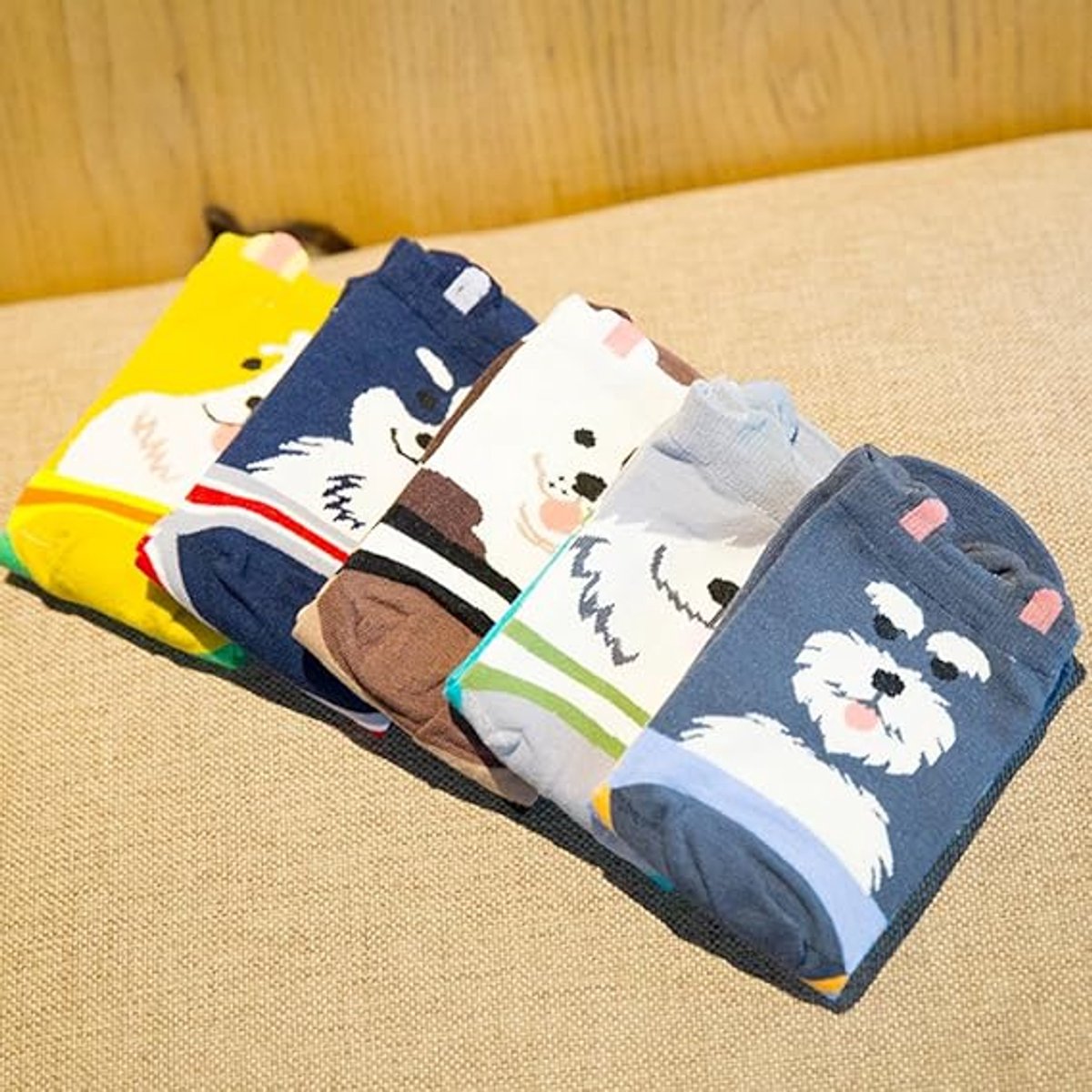 Cute and adorable animal pattern socks for women - cat and dog patterns - Christmas and birthday gifts - One Size Fits All - Image 4