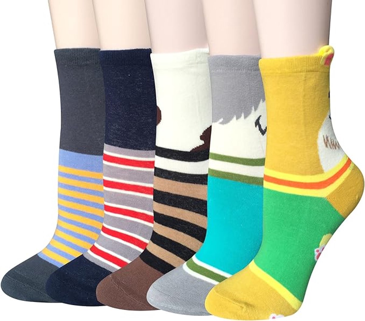 Cute and adorable animal pattern socks for women - cat and dog patterns - Christmas and birthday gifts - One Size Fits All - Image 5