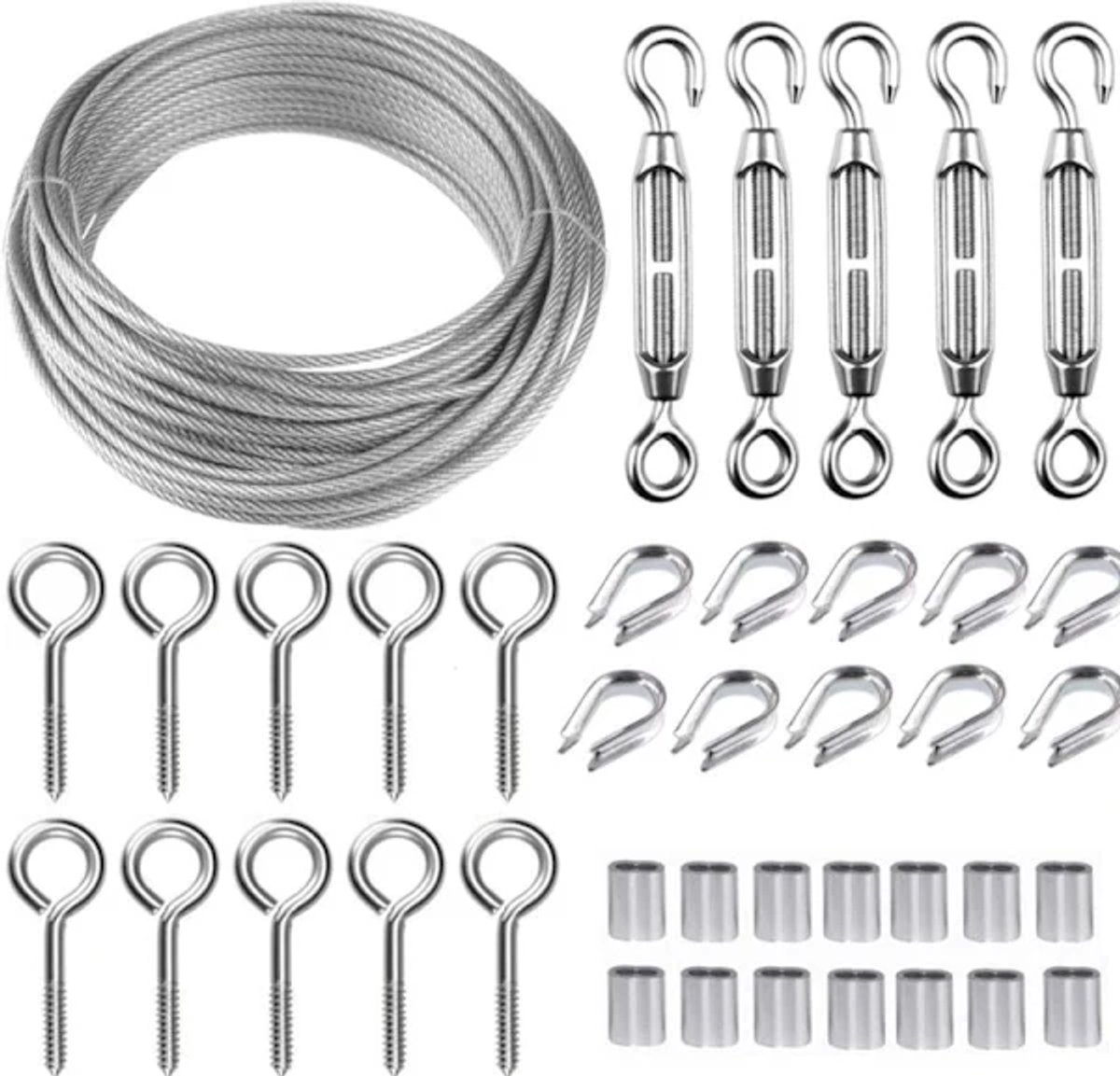 Stainless Steel Thread Set – 30M×2mm, with M5 Spanner, for plants - Image 1