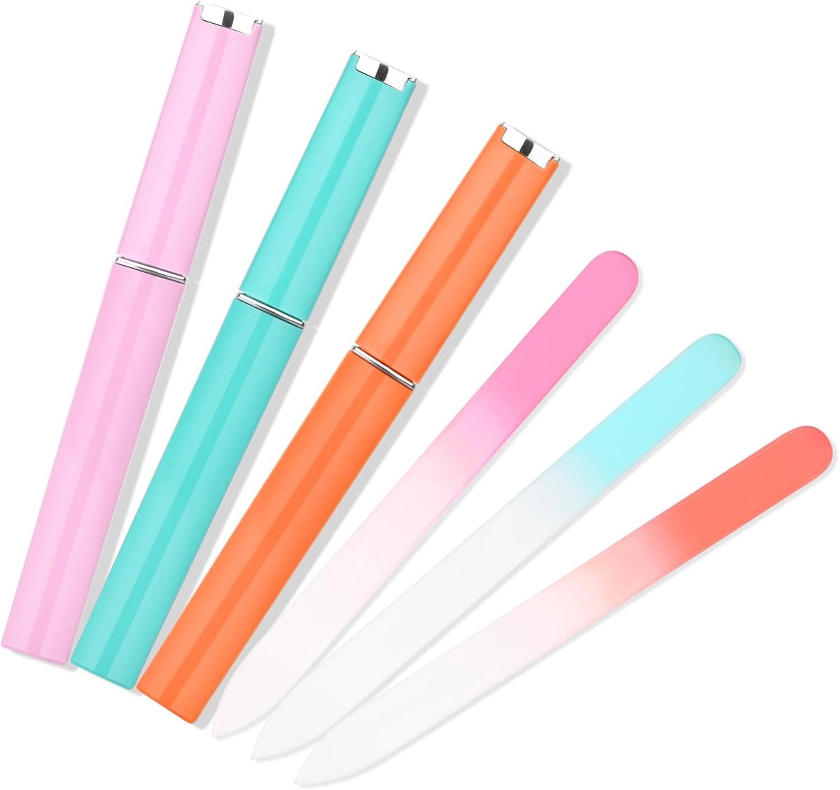 Glass Nail File Set 3-Piece – Double-Sided, with Case, Gift for Women - Image 3