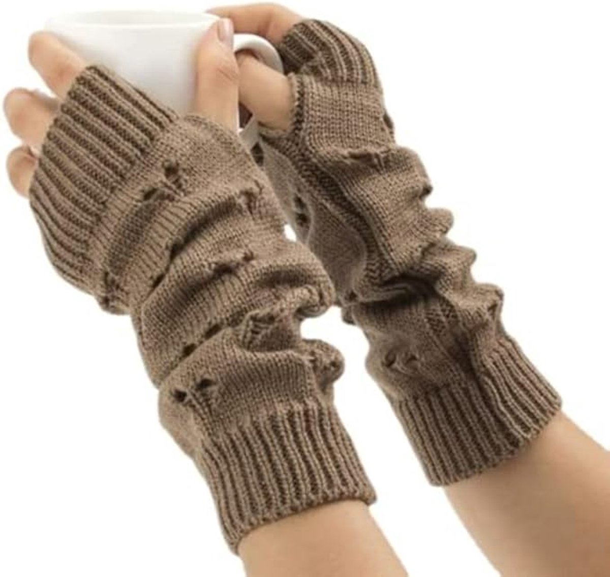 Fairytale retro accessories - crocheted gloves with a weathered look - Image 1
