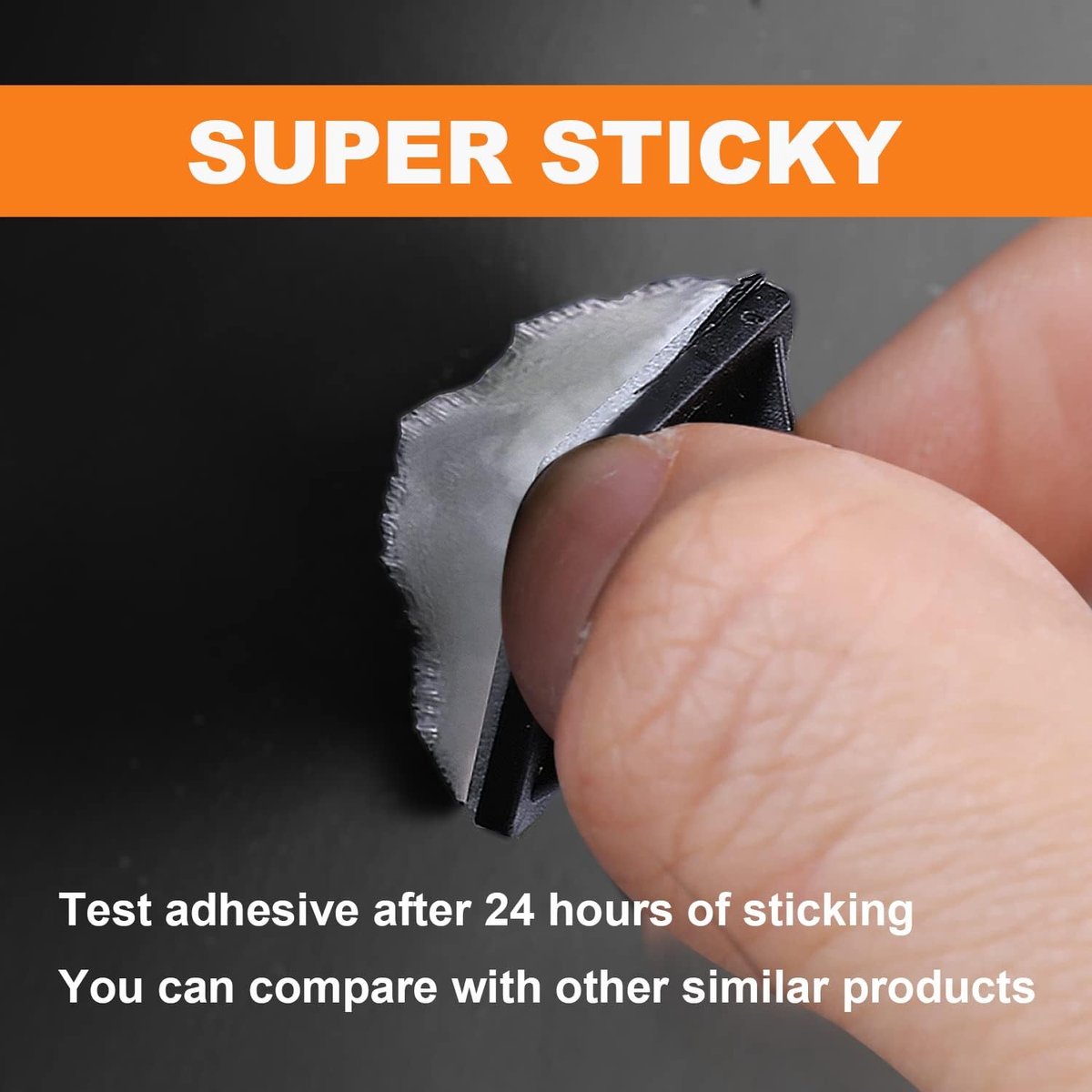 100 pieces 25 mm × 25 mm self-adhesive cable tie base holders (white) - Image 2