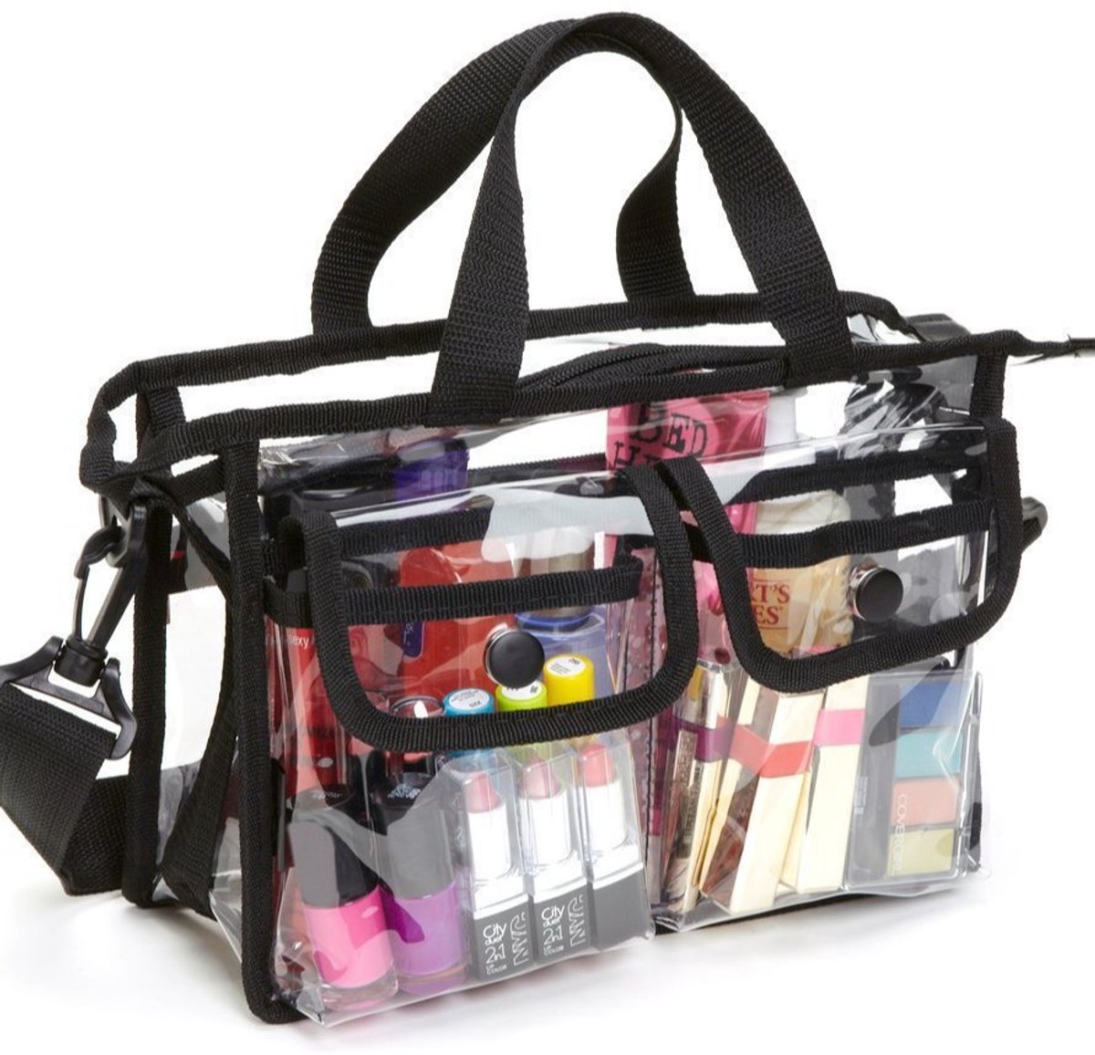 Transparent Travel Toiletry Bag – PVC, 27×20×9cm, for men/women - Image 1