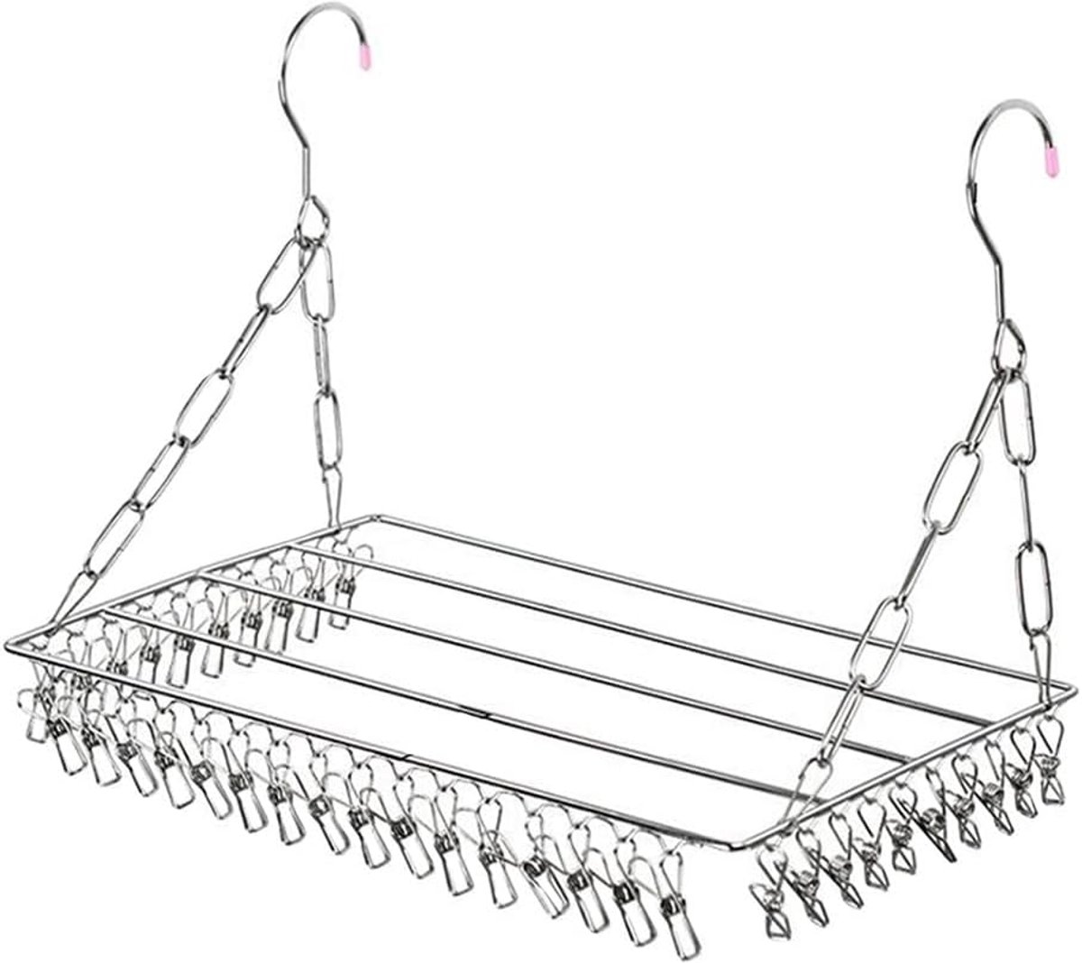 Drying Rack - 36 Stainless Steel Clips - Reinforced No Deformation - Socks and Underwear Drying Rack for Home Laundry Room - Image 1