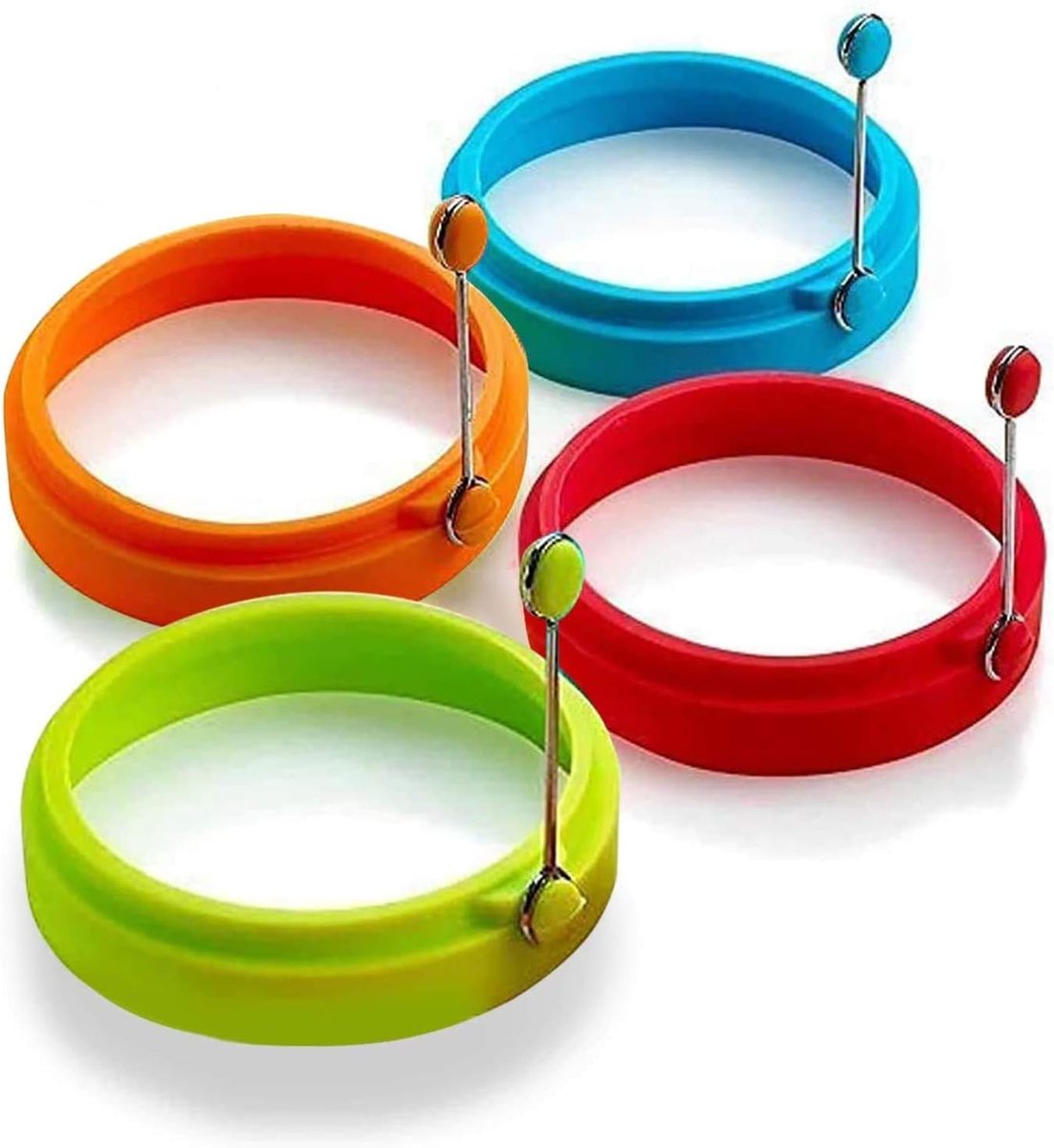 4 Silicone Egg Frying Pans - Non-stick - FDA Certified - For Eggs & Pancakes - Image 2