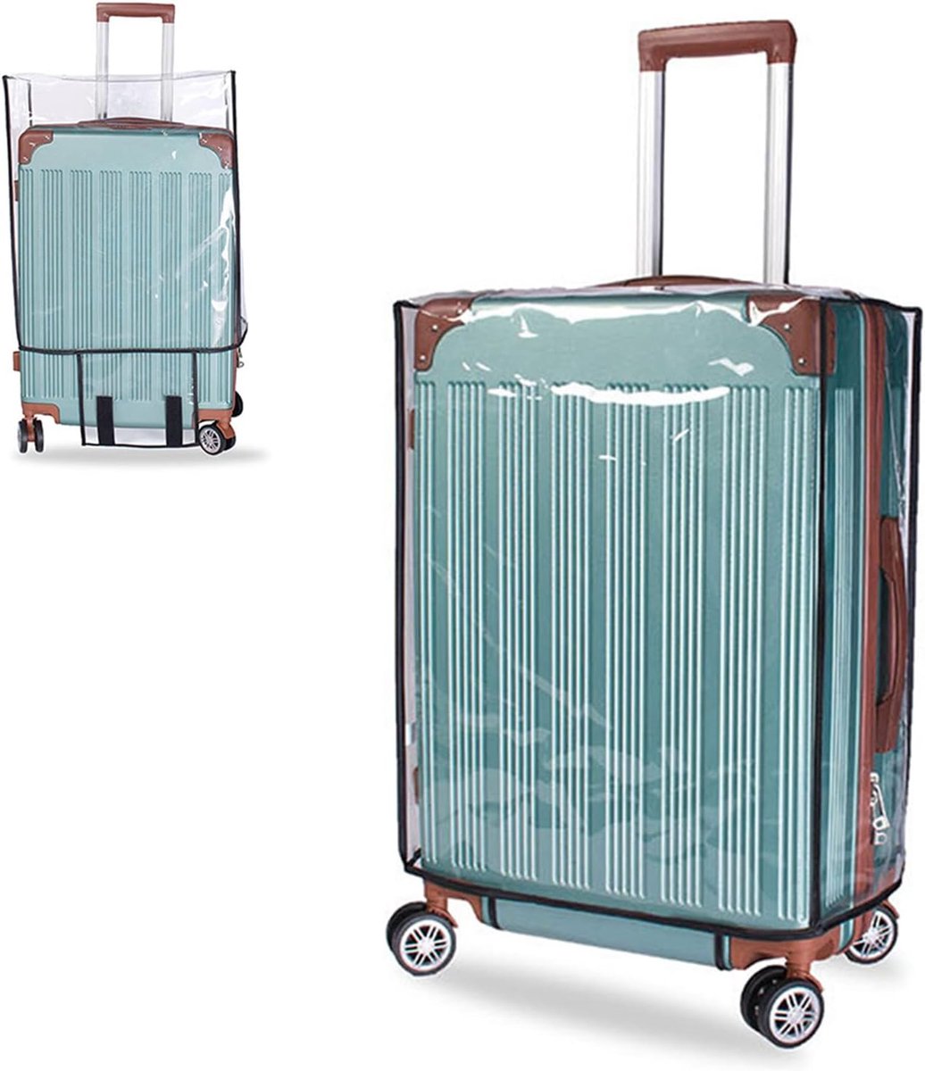 Transparent PVC Suitcase Protective Cover - 20 Inch - Anti-Dirt & Anti-Abrasion Dust Cover - Image 1
