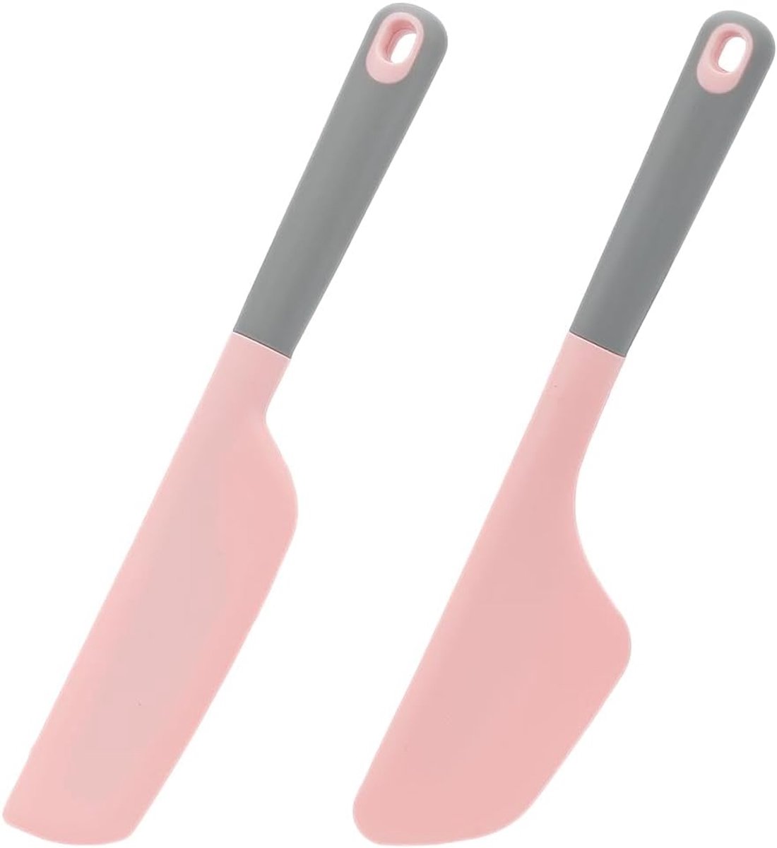 2-piece silicone cake scraper - non-stick baking tool - easy to clean and store - essential kitchen tool set - Image 1