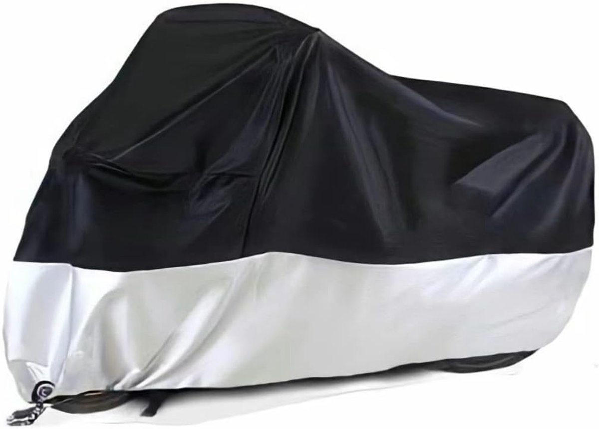 Motorcycle cover, Waterproof car cover with lock holes and storage bag, suitable for motorcycles up to 245 cm - Image 1