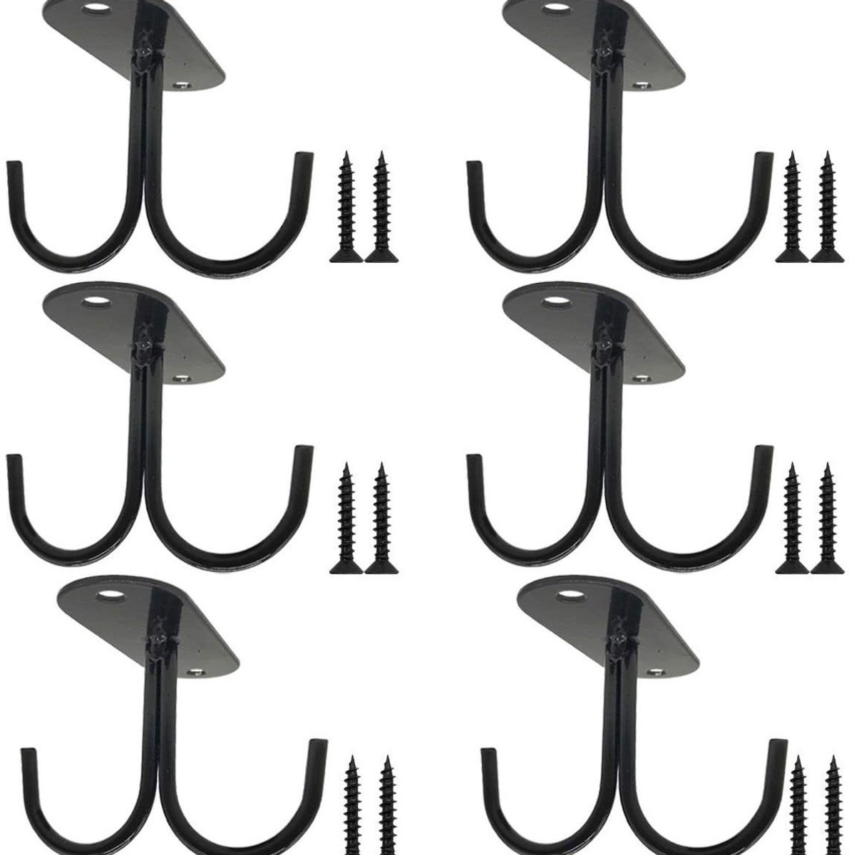 Mug holder with 6 hooks - Country style mug holder - Under-cabinet cup holder - With 12 hooks - For hanging mugs - coffee mugs, beer steins, and kitchen utensils - Image 3