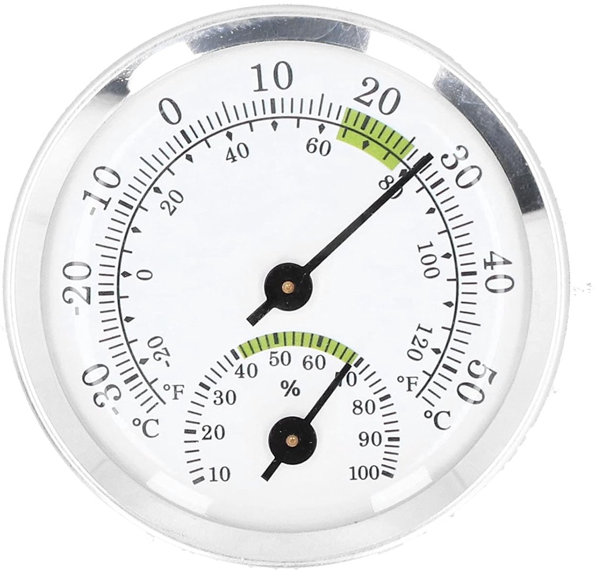 Dial Thermometer-Hygrometer Mini - -30~50℃ - For Refrigerator & Cigar Box - Image 1