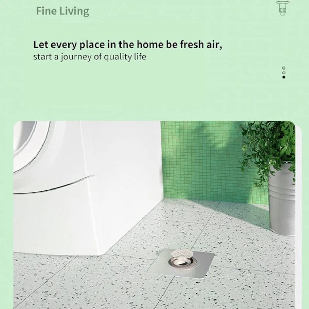 Non-return valve – Odor-proof, for shower/washbasin/kitchen - Image 2