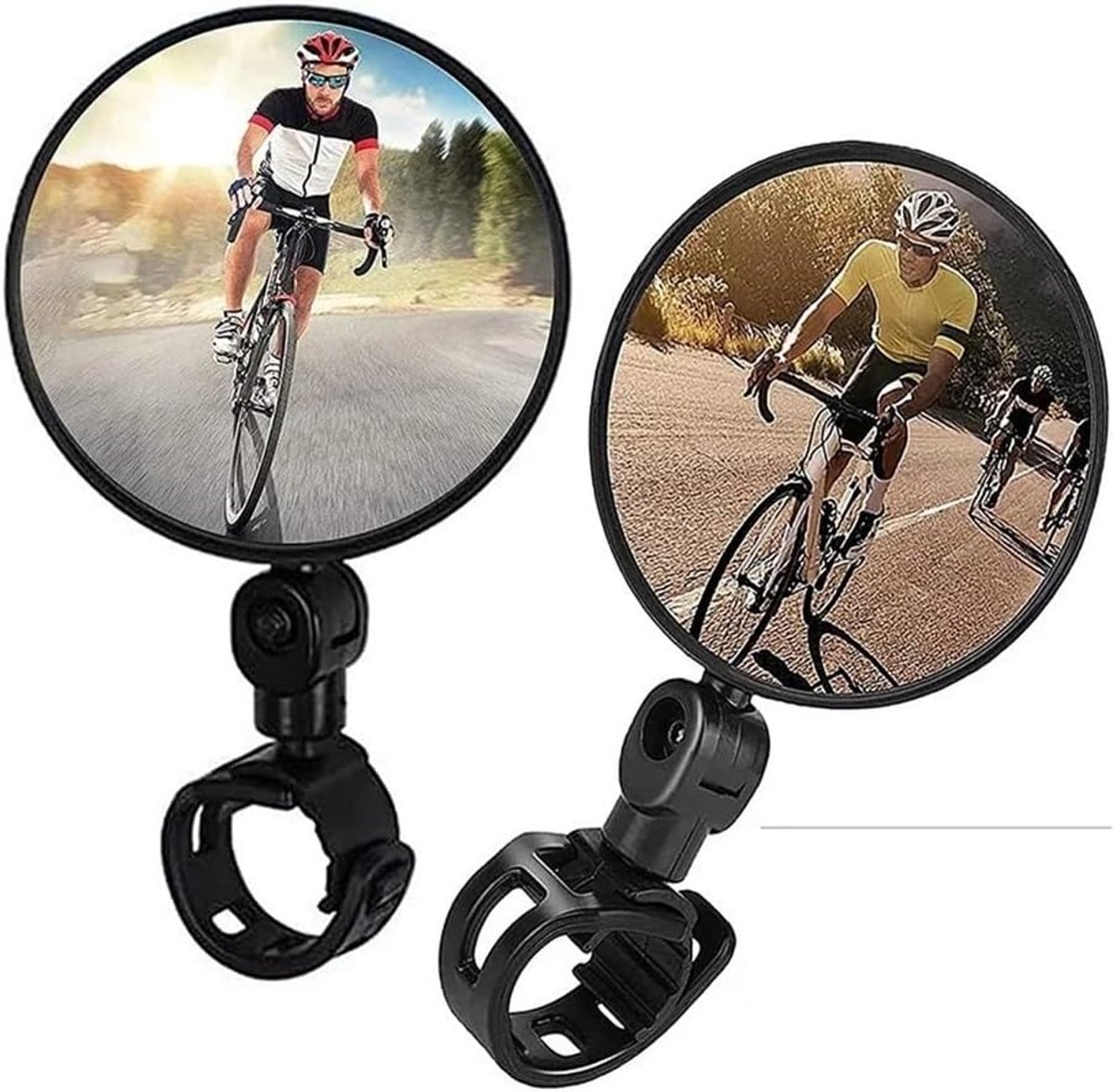 Motorcycle rearview mirror - bicycle rearview mirror 360-degree rotatable auxiliary convex mirror - bicycle rearview mirror on the handlebars - Image 4