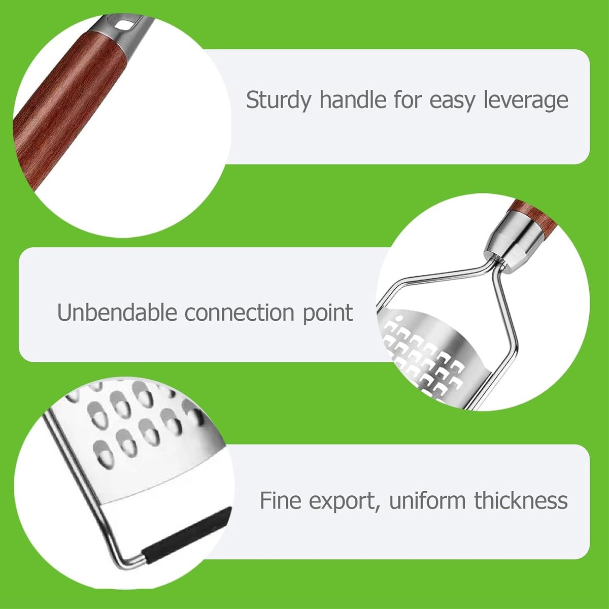 Cheese grater - Grater with handle - Easily grates lemons, vegetables, and cheese - Convenient to use - Image 4