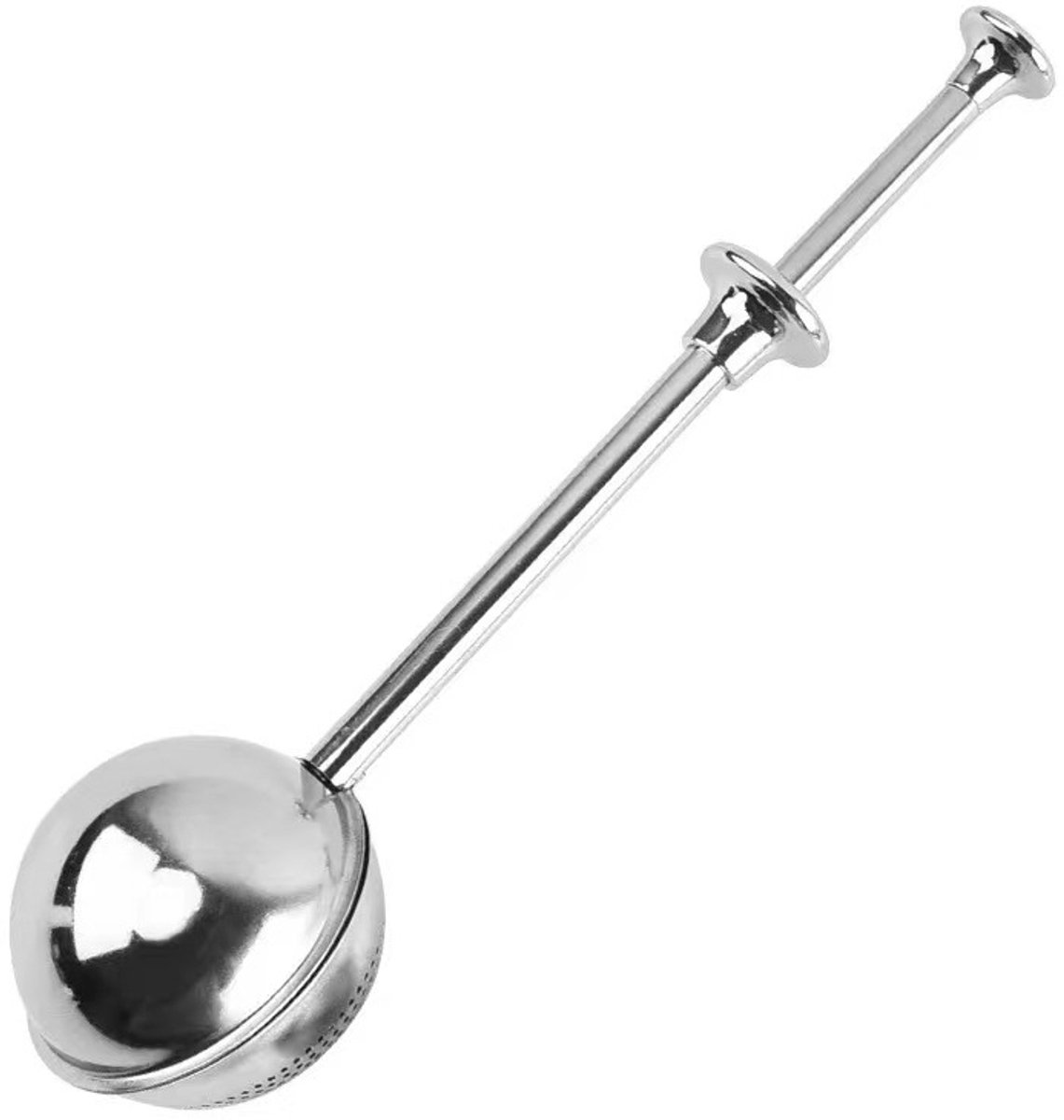 Flour Sieve - 304 Stainless Steel Fine Kitchen Sieve - Long-handled kitchen sieve - Handy Dusting Tool with Fine Mesh - Ideal for Powdered Sugar and Spices - Image 1