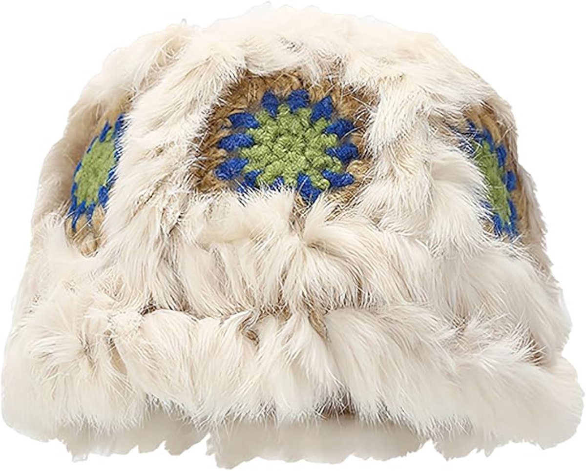 Soft plush fisherman's hat for winter - a cute and stylish warm sun hat for outdoors - suitable for ladies. - Image 1