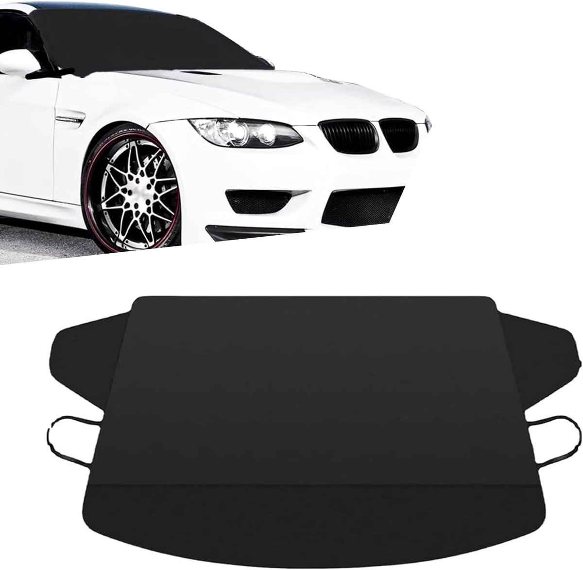 Car Window Protection - Windproof and Snowproof - 600D Oxford Fabric Windscreen Protection - Universal Type - Suitable for most cars - Image 1