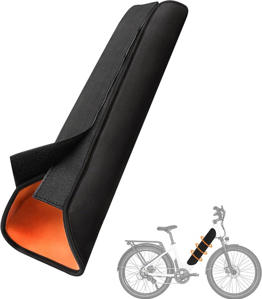 E-Bike Battery Protective Cover - Integrated Battery Cover - Integrated Battery Cover - Battery Cover Electric Bike or E-Bike - Protective Cover for Luggage Rack Battery of Electric Bike - Bicycle Battery Protective Cover - Battery Cover - Universal - Bla - Image 1