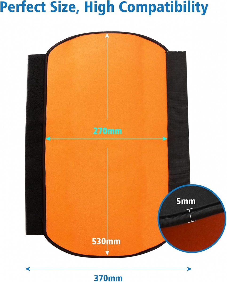 E-Bike Battery Protective Cover - Integrated Battery Cover - Integrated Battery Cover - Battery Cover Electric Bike or E-Bike - Protective Cover for Luggage Rack Battery of Electric Bike - Bicycle Battery Protective Cover - Battery Cover - Universal - Bla - Image 5