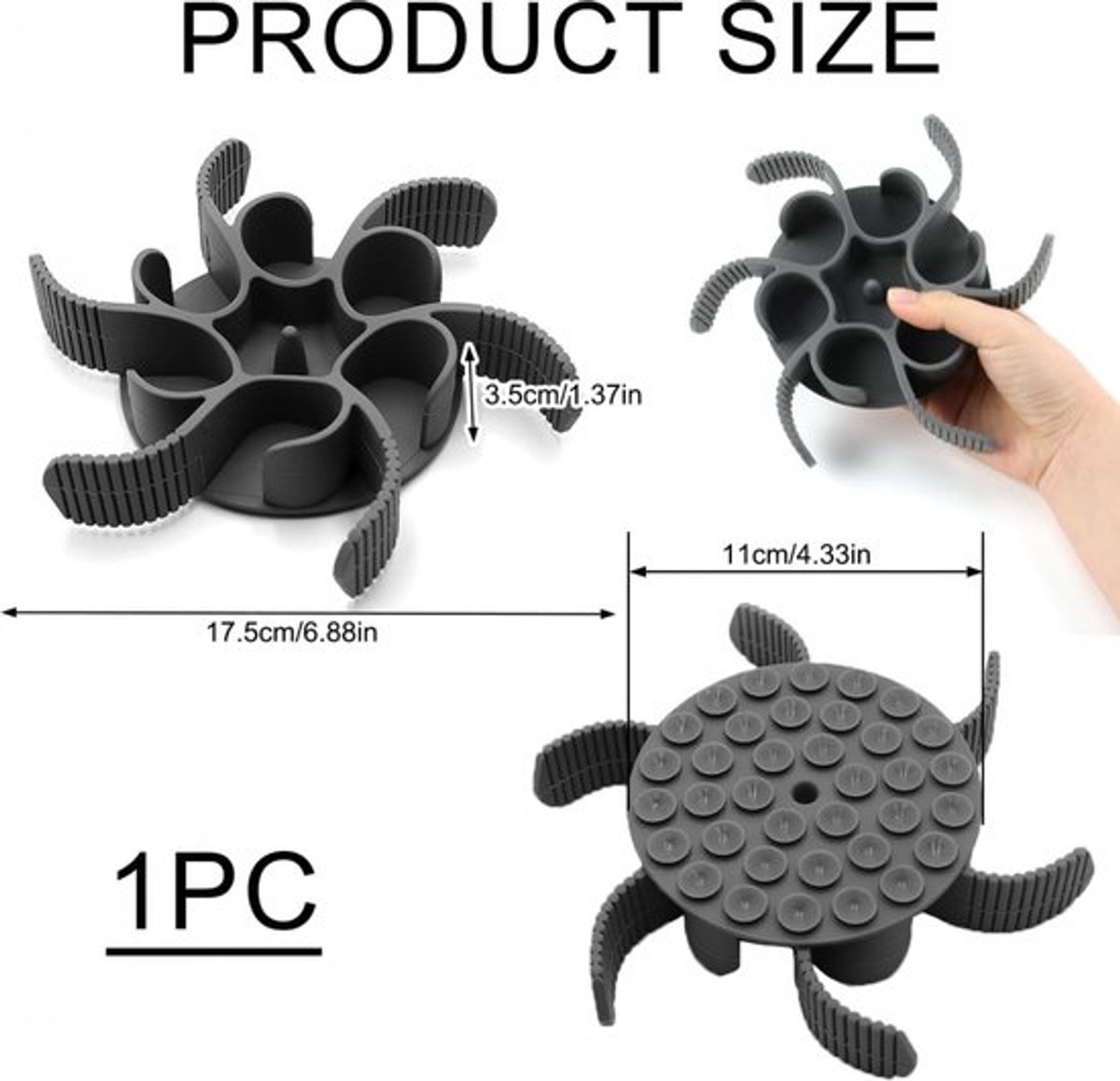 Anti-Gulp Bowl for Dogs and Cats - Anti-Gulp Dog Food Bowl - Slow Feeder - Slow Bowl Eat Slow - Anti-Gulp Feeding Mat - Dog Bowl - Dog Food Bowl - Dog Food - Dogs - Pet Food Bowl - Healthy Food for Small to Large Dogs - Black - Image 4