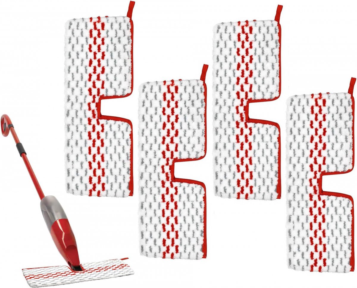 pieces - Floor cloth mop refill - Suitable for Vileda 1-2 Spray MAX/o-cedar ProMist Max - microfiber - replacement - Reusable microfiber cloth - Suitable for all floors - Image 1