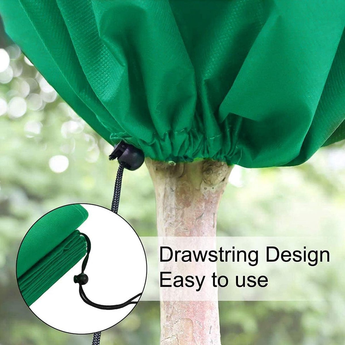Frost Protection Plant Cover - 2 Pieces - Plant Cover - Frost Non-Woven Fabric - Plant Protective Covers - Plant Protection - Winter Protective Cover Tree/Plant - 80x100cm - Anti-Frost Protective Cover Plants - Winter Cover - Durable - Zipper - UV Permeab - Image 4