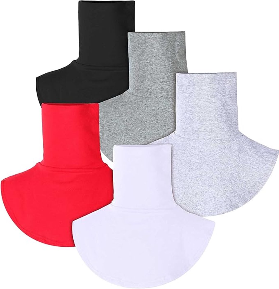 5 Pieces Faux Turtleneck Sweater Women - Windproof & Warm - Patch Turtleneck - Collars for Women - Faux Longneck Sweater - Faux Turtleneck - Fake Turtleneck - Turtleneck Collar - Turtleneck - One Size - 5 Colors - Women's Collar to Wear Under Something - - Image 1