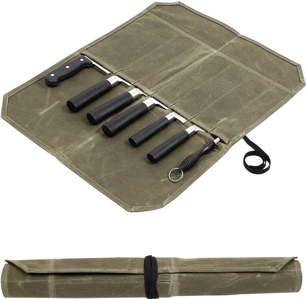 Chef Tools Protector - Roll Case Knife Folder - Cookware - Chef's Fashion - Knife Folder - Knife Bag - Storage Bag - Knife Set Storage Bag - Knife Case for 12 Knives - Kitchen Set - Chef Knife Roll Bag - Portable Knife Bag - Knives Not Included! - Image 1