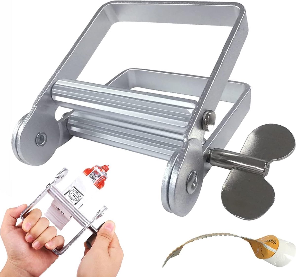 Tube Squeezer - Tube Extruder - Efficient and Durable - Save Money and Reduce Waste - Ergonomic Design - Eco-Friendly - Easy to Use - Stainless Steel - Suitable for Toothpaste, Creams, Gels - For the Last Remains - Image 3