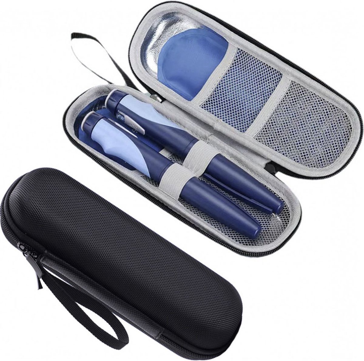 2 Pieces - Diabetes cooler bag - cooler bag - diabetes case - Diabetes bag - diabetes case - insulin syringes - travel case - No gel pack included - Image 5