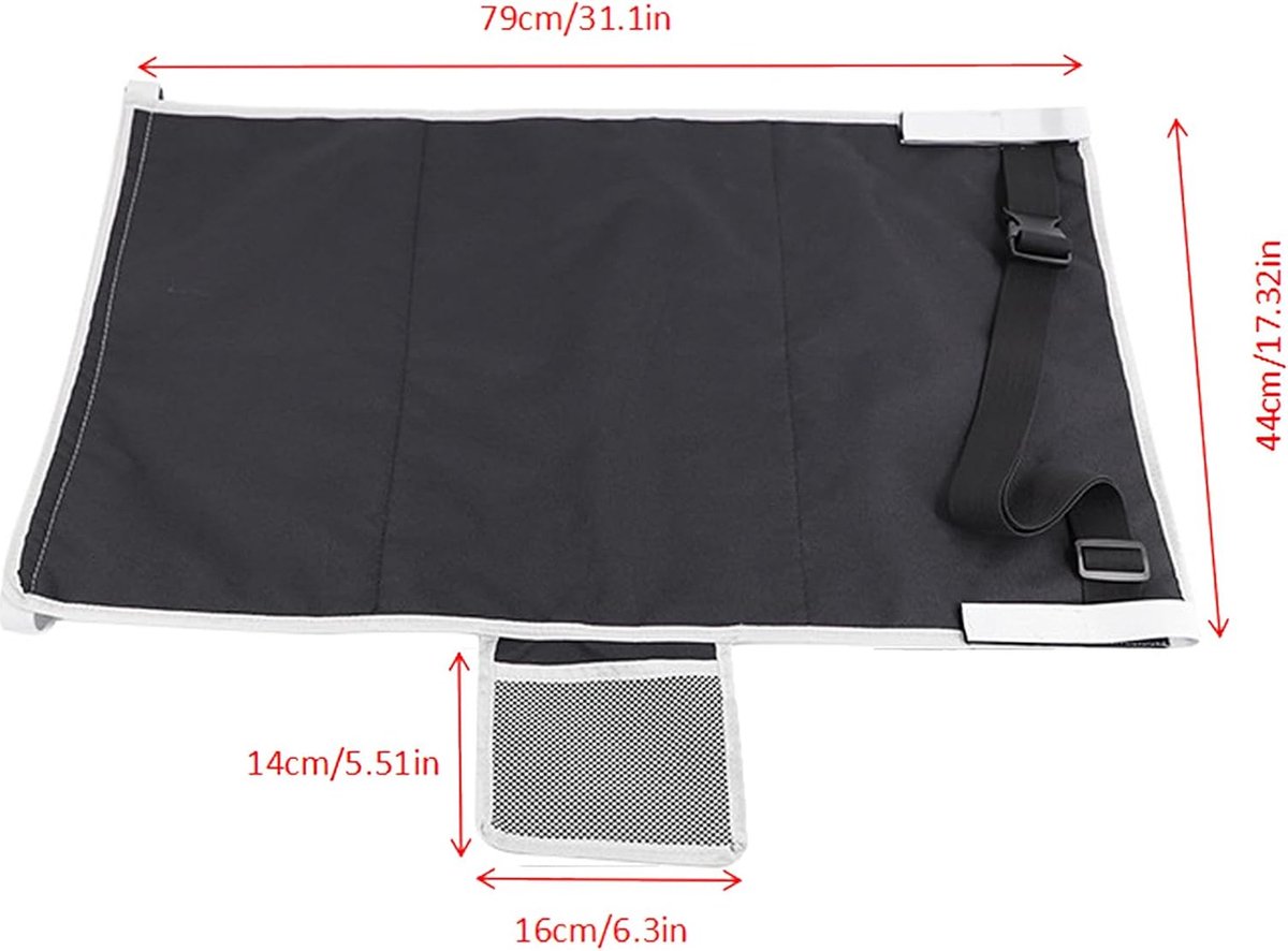 Airplane Bed - Baby Bed - Airplane Beds - Airplane Bed - Airplane Footrest - Must Have For Traveling - Ideal For Airplanes And Cars - Comfortable - Washable - Compact And Portable - Black - Image 5
