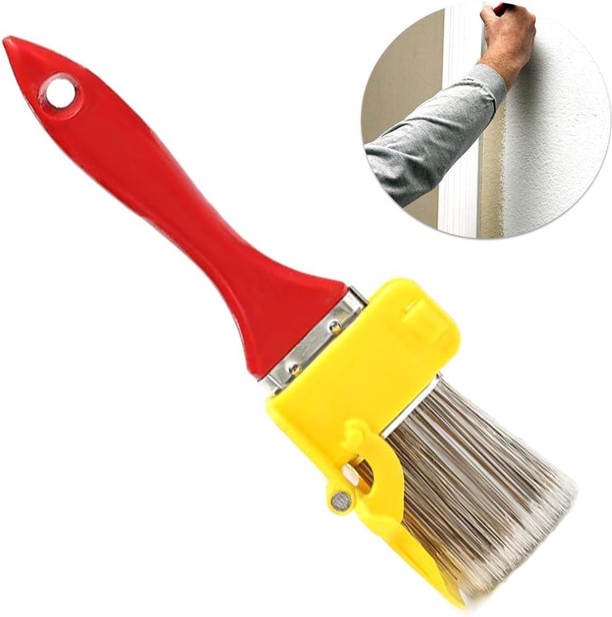 Paintbrushes - Brushes - Brush - Block brush - Wall paint - Detail brush - Painting / Painting supplies - Plastic handle - Versatile - 1-piece - Image 1