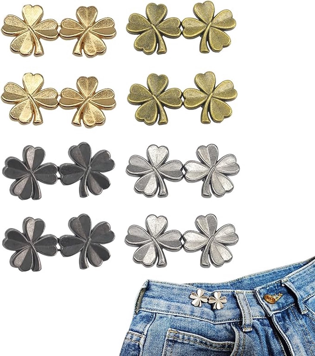 Trouser Waist Stretcher - Jeans buttons to tighten trousers - 8 pieces - Image 1