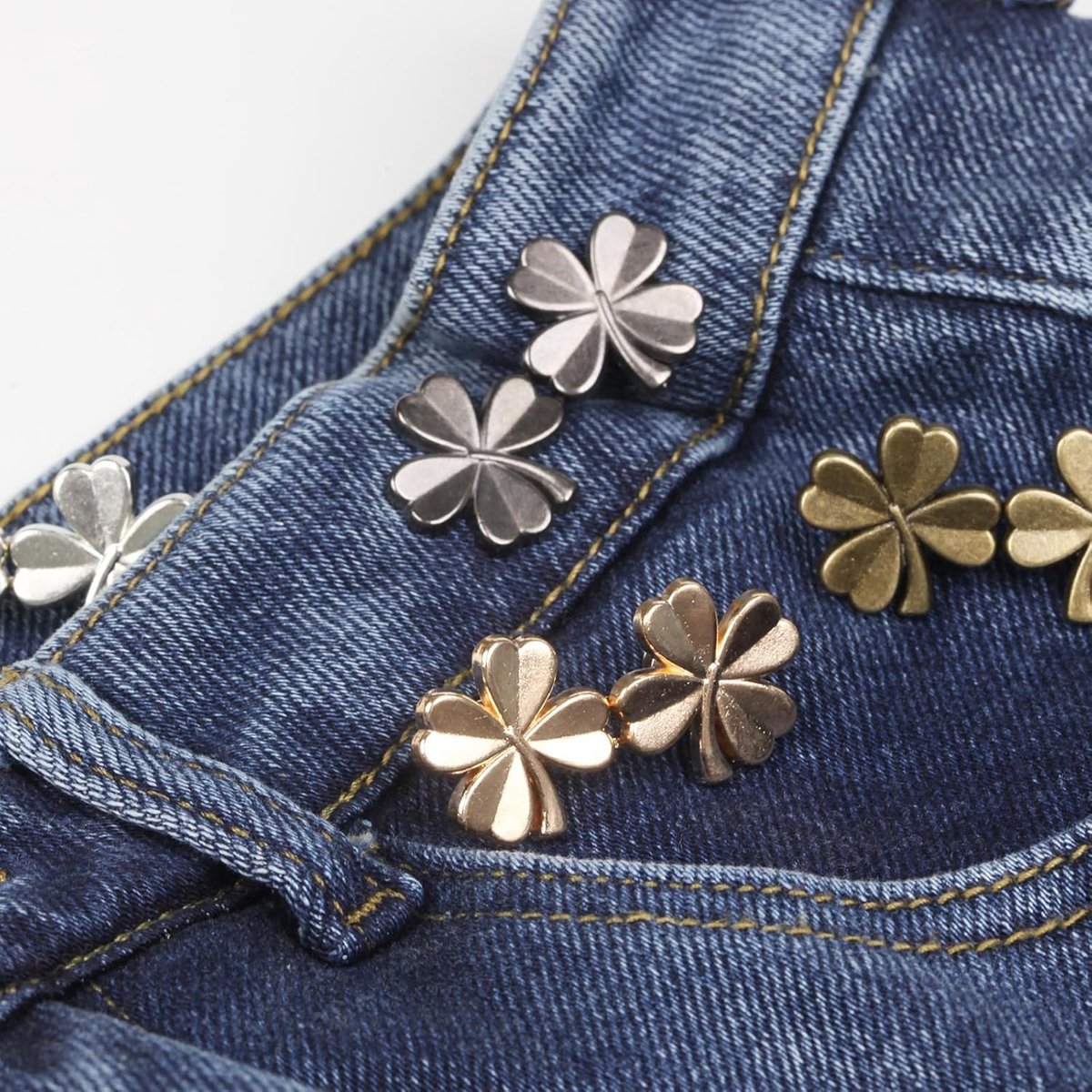 Trouser Waist Stretcher - Jeans buttons to tighten trousers - 8 pieces - Image 2