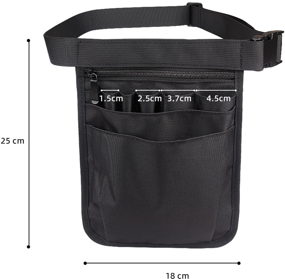 Nurse waist bag for women - Practical Waist Bags - small waist bag ladies - fanny pack ladies - multi-compartment bag - adjustable - Suitable For Nurses/Healthcare Professionals/Medical Volunteers - Image 2