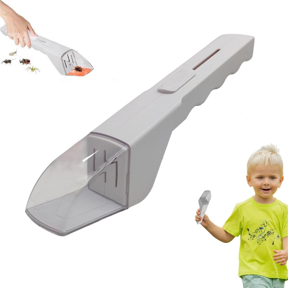 Insect trap - Spider trap - insect catcher - Fly trap - Insect jar - Insect viewer - Spider repeller - Wasp trap - Wasp repeller - Sustainable - Wasps - Fly - Long handle - Insect box - Insect vacuum - Children - Animal-friendly - Image 1