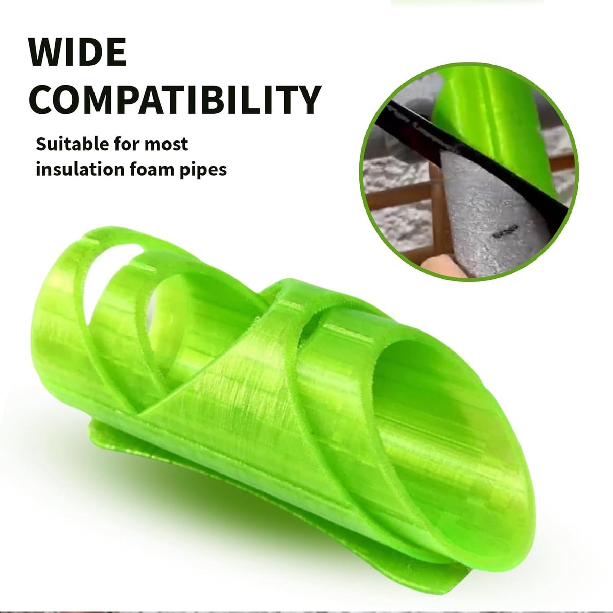 Foam Cutter - 3-piece - Styrofoam Cutters - Foam Cutter - for handmade foam - Precise Cuts Pipe Insulation Jacket - Styrofoam Shapes - Pipe Insulation Foam Cutter Lagging Jig - Easy Operation - Image 2