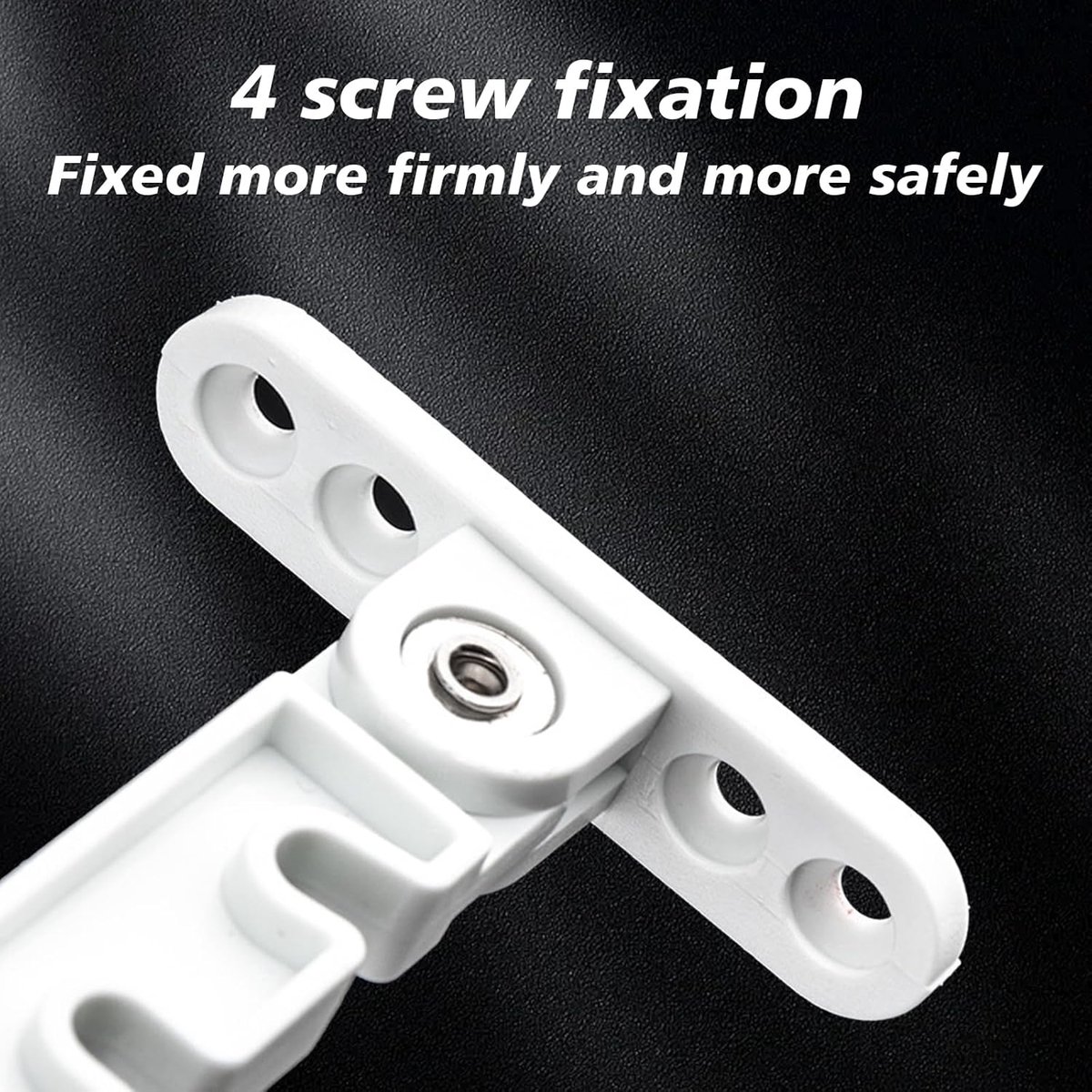 Pieces Window Stopper - Window Limiter - Window Stay - Window Security - Window Tilt Regulator for Adjusting the Window Opening - For Every Window - Window Stay - White - Including Installation Material - Image 2