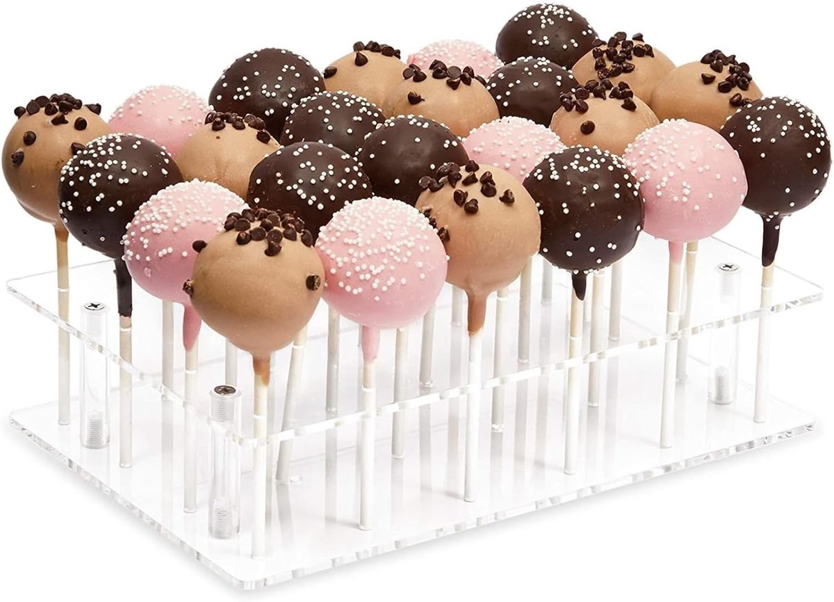 Cake Pop Baking Mold - 21 Holes - Lollipop Display Stand - Lollipop Holder - Cake Pop Maker - Cake Pop Set - Cake Pop Holder - Cake Pop Sticks - Pop Cake Maker - Candy - Decoration - for /Carnival /Party /Holiday /Halloween /Christmas(No candy) - Image 1