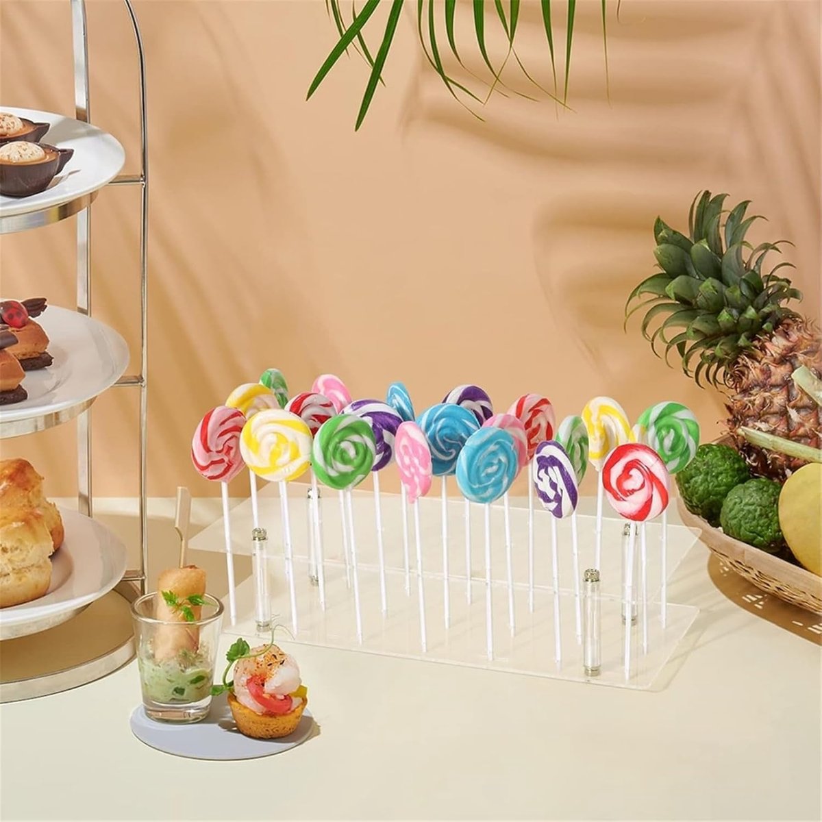 Cake Pop Baking Mold - 21 Holes - Lollipop Display Stand - Lollipop Holder - Cake Pop Maker - Cake Pop Set - Cake Pop Holder - Cake Pop Sticks - Pop Cake Maker - Candy - Decoration - for /Carnival /Party /Holiday /Halloween /Christmas(No candy) - Image 3