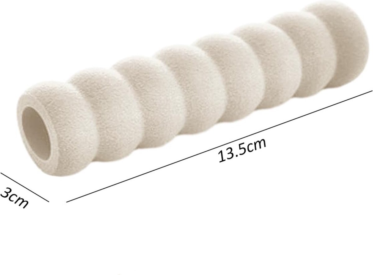 Door Stop - 4 Pieces - Wall Protector - Door Handle Protective Cover - Door Handle Buffers - Flexible Door Stoppers - Foam Door Handle Protector - Door Hardware - Bumper - Child Safety - Foam Rubber - White - Image 5