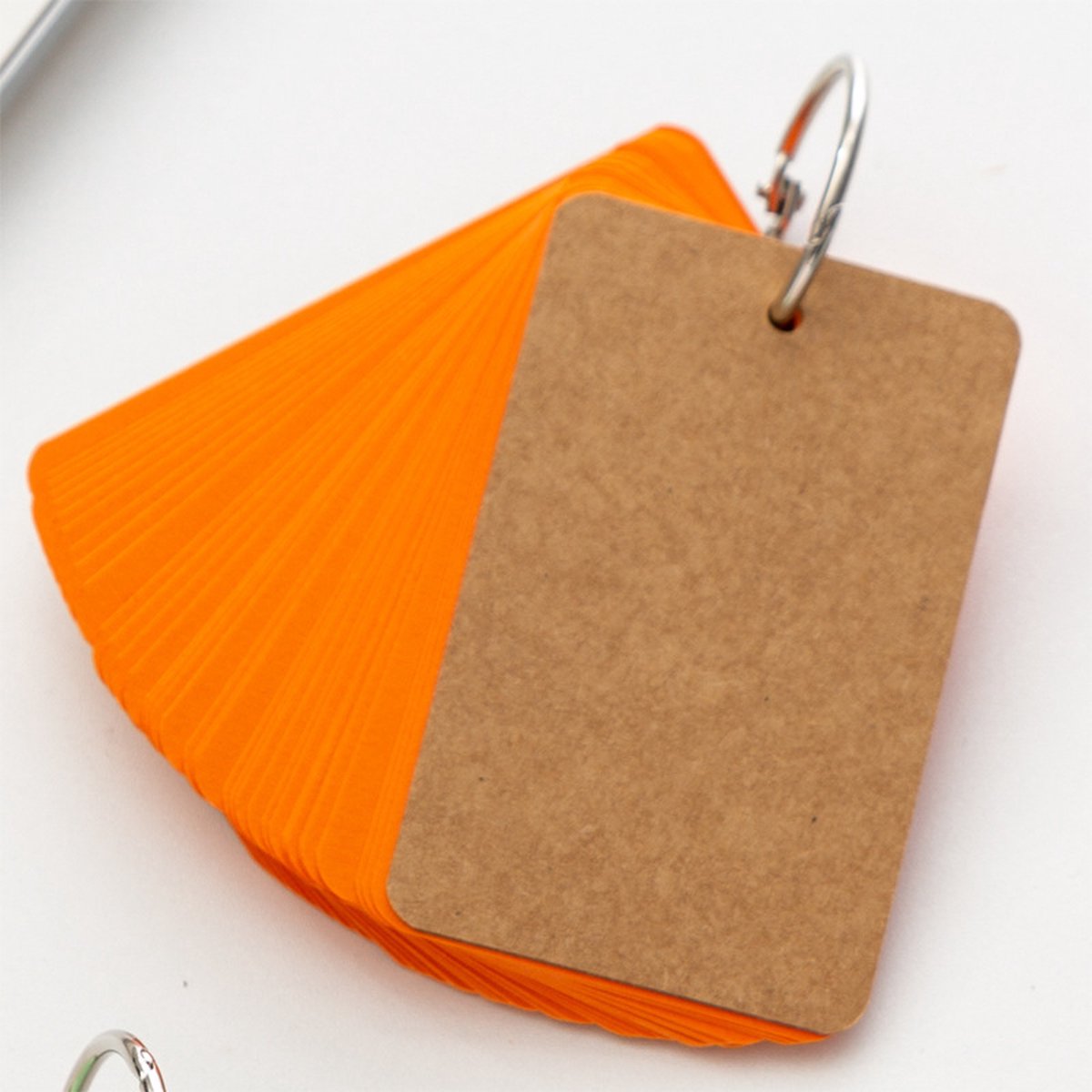 Index Cards - 4 Colors - Flashcards - Flashcards - Vocabulary Cards - Lined - Colorful Learning Cards - Flashcards 200 Pieces - Learning Vocabulary with Rings - Learning Cards - For On the Go - Learning Notes - School Supplies - Home - Office - Image 5