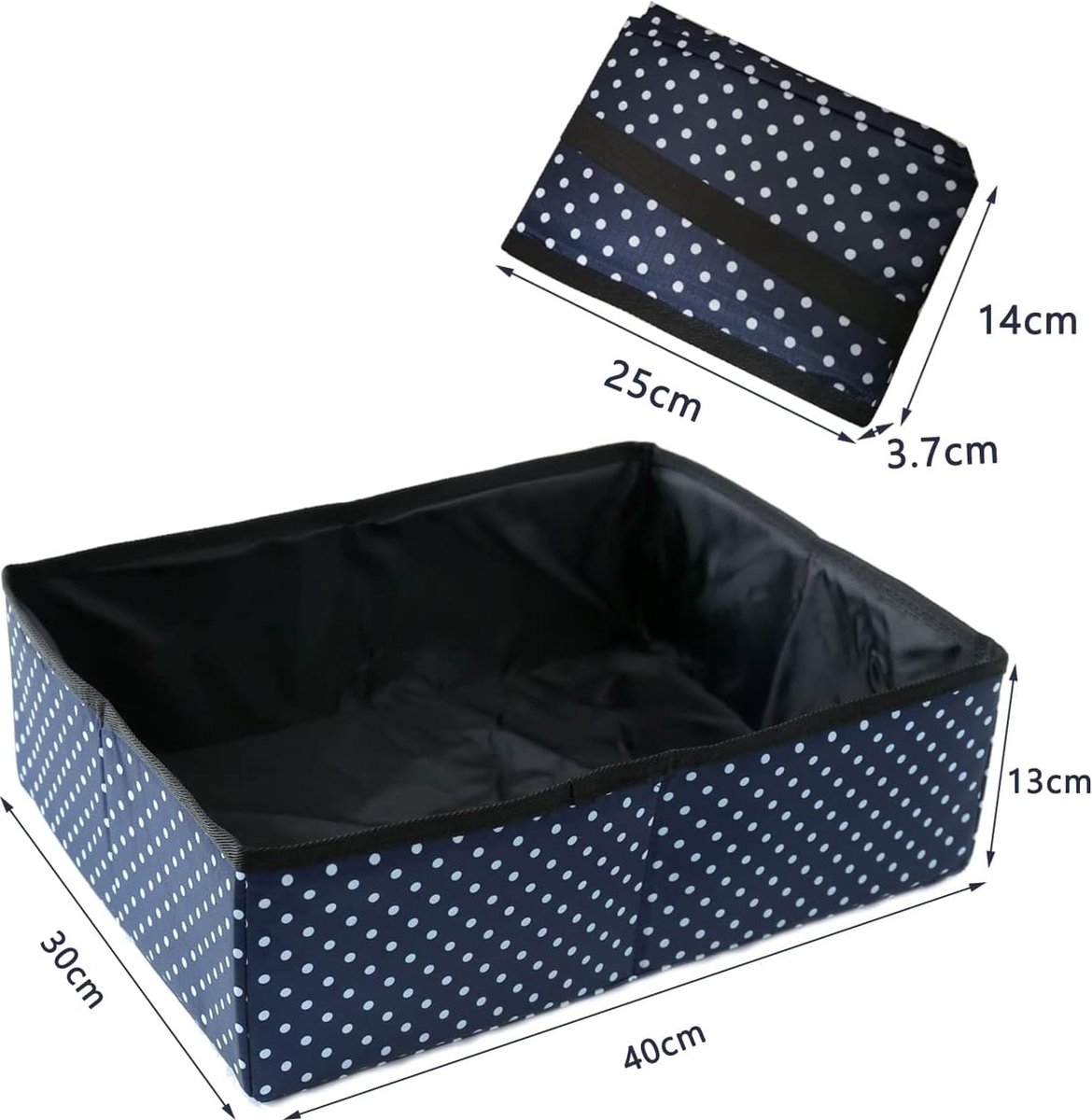 Litter Box - Portable Litter Box - Litter Boxes - 40 x 30 x 13 Cm - Foldable - Travel Litter Box - Waterproof & Non-Slip - Cat Toilet for Going Out - Travel - Durable - Easy to Clean - Image 2
