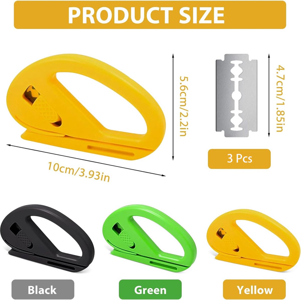 Wrapping Paper Cutter - 3 Pieces - Wrapping Paper Cutter - Wrapping Paper Roll Cutter Aid - Simple, Fast, and Safe - Ultra Sharp Blade - Paper Roll Cutter - Gift Cutter - Home Office Roll Cutter - Scissors - Gift - Durable - With Replacement Blade - Image 5