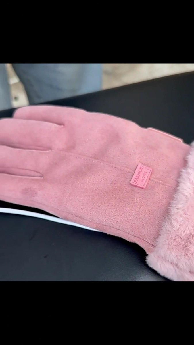 Heated Gloves - USB Heated Gloves for Cycling - Women's Heated Gloves - Cold-Proof Cycling Gloves - Touchscreen - Knitted Thermal Gloves - Pink - Three Modes - Comfortable - Suitable for Bicycles, E-Bikes, Scooters - Image 2