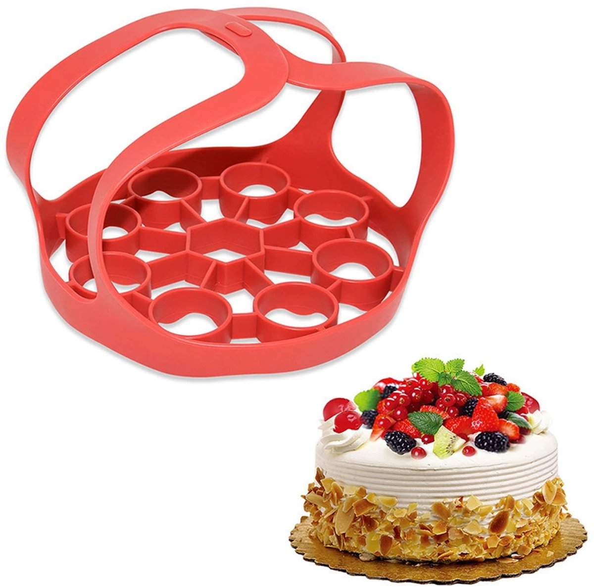 Silicone Steamer Basket (Foldable) - Rubber Baking Sling for Instant Pot 6 Qt / 8 Qt - BPA-Free - Heat Resistant - Handy for Eggs - For Multicookers and Steamers - Easy to Clean - Dishwasher Safe - Steamer Basket - Steamer Rack - Image 1