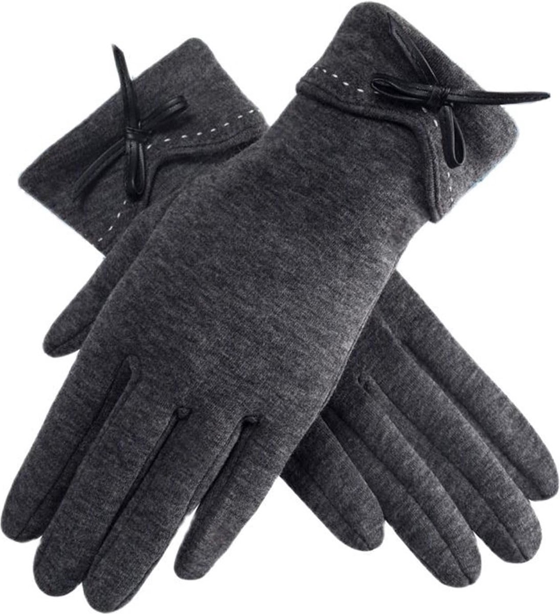Thermal Gloves - Winter Sports - Thermal - Waterproof - Autumn - Winter Gloves Women's Thin Section Keep Warm - Touchscreen Single Layer - Windproof Cycling - Tie Nice Elasticity Gloves - Image 1